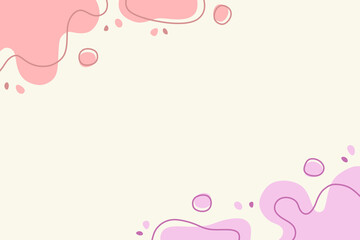 Illustration Vector Graphic of Aesthetic and Colorful Background Template with Abstract Fluid Shapes. Simple and Minimalist Pastel Colors.
