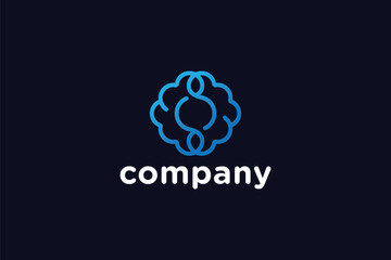 Brain Logo Design - Brain Logo Design Template	
