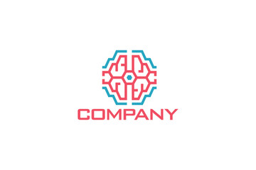 Brain Logo Design - Brain Logo Design Template	
