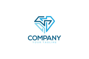 Diamond Logo Design - Logo Design Template	
