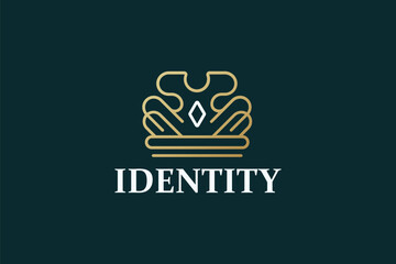 Crown Logo Design - Golden Crown Logo Design Template	