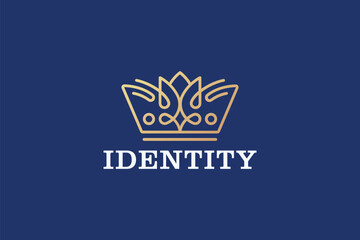 Crown Logo Design - Golden Crown Logo Design Template	
