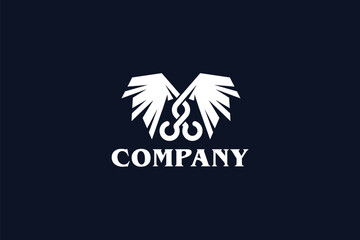 Winged Scissors Logo Design - Logo Design Template	
