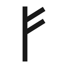Runic alphabets icon. Runes symbol graphic. Ancient Norse.