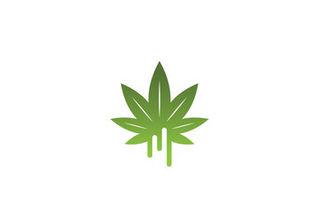 Cannabis Leaf Logo Design - Logo Design Template	
