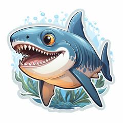 cute shark Sticker