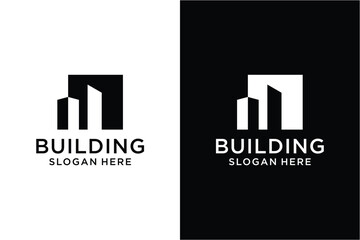 Financial building logo design template