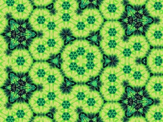 Seamless kaleidoscope pattern. Beautiful multicolor kaleidoscope texture. Unique kaleidoscope design.
