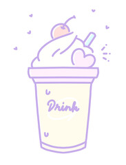 Color ice cream float☆PNG