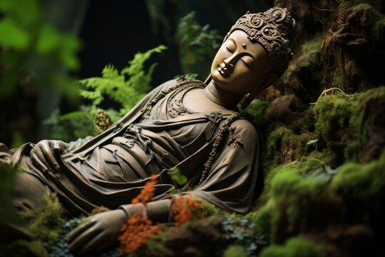 Photo-wallpaper Sleeping Buddha