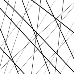 Vector illustration of black chaotic lines background