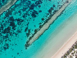 Vue aérienne de skeleton beach - Western Australia