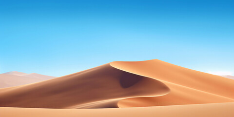 Fototapeta na wymiar desert landscape, fictional landscape made with generative ai