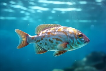 Fototapeta na wymiar a beautiful fish in the water