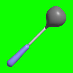 3D Kitchen Set Elements Assets with Greenscreen Background