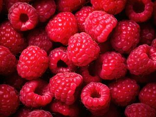 Fresh raspberries background