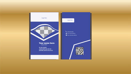 This ID card is made with attractive design for businessmen, workers, employees, students.