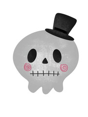 ghost Halloween,skull Halloween,spider,
,monster,cartoon character,cute,icon ,vector, illustration,hand drawn