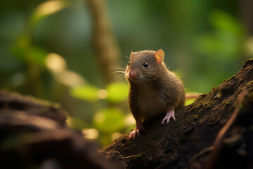 Rat in nature, national geography, Wide life animals. AI Generated.
