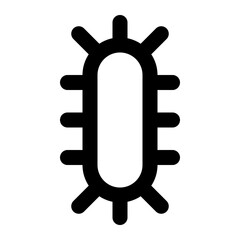 bacteria line icon
