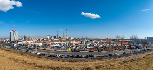 Industrial area in Bucharest
