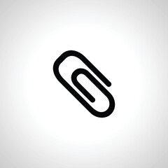 paper clip isolated icon. paper clip isolated icon.