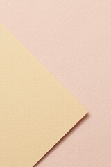 Rough kraft paper background, paper texture different shades of beige Mockup with copy space for text