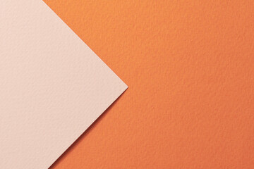 Rough kraft paper background, paper texture orange beige colors. Mockup with copy space for text