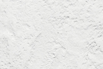 Decorative white putty background. Wall texture with filler paste applied with spatula, chaotic dashes and strokes over plaster.