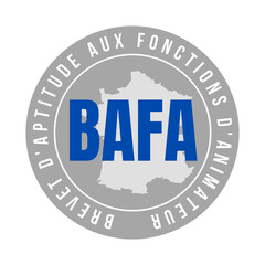 Symbole BAFA brevet d'aptitude aux fonctions d'animateur