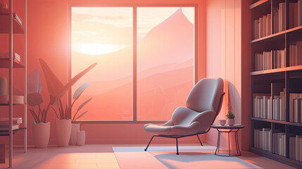 Serene Empty Reading Nook - Generative AI Inspiration for Midjourney AI
