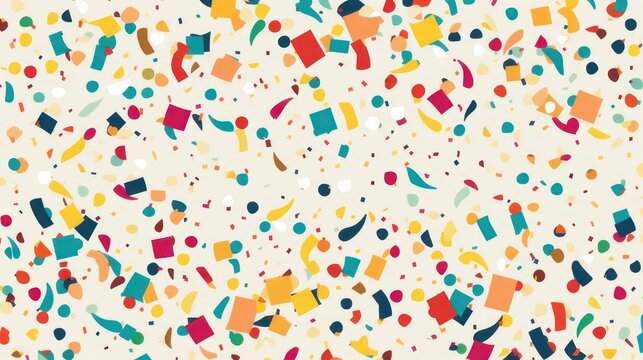 Background, colorful confetti.