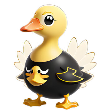 Duck Cartoon Illustration For Mascot