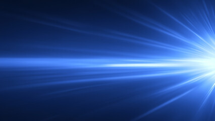Obraz premium Panoramic high speed technology concept, light abstract background