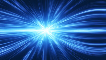 Panoramic high speed technology concept, light abstract background