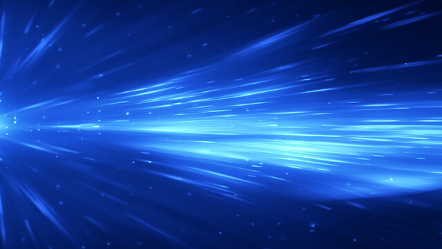 Panoramic high speed technology concept, light abstract background