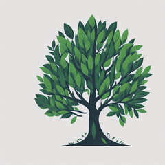 illustration of tree generative ai