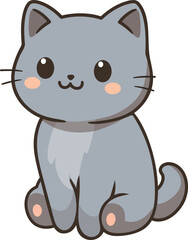 cute gray cat