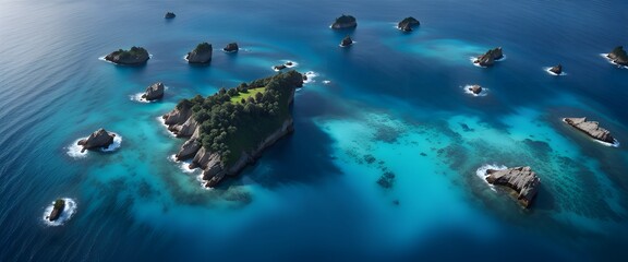 Tropical paradise island.