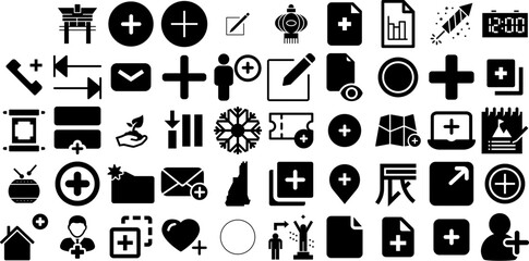 Massive Collection Of New Icons Bundle Linear Infographic Clip Art Symbol, Insert, Badge, Icon Silhouette For Apps And Websites