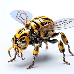 Bee or wasp robot, robotic insect, Robotic bug, robotic bee, wasp, science fiction.