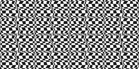 Checkerboard convex pattern, seamless and vector. For packaging, wallpaper, surfaces, print, design.