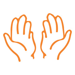 hands are praying illustration