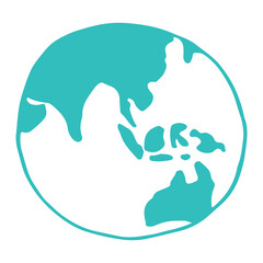 globe with map