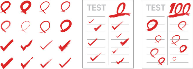 テスト用紙、答案用紙
