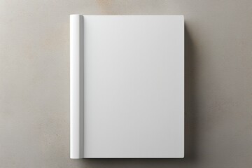 Minimalist Blank Book Cover Mockup Created with Generative AI