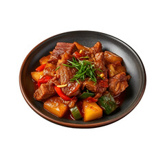 gamjatang korean food or pork spine stew, transparent Food PNG