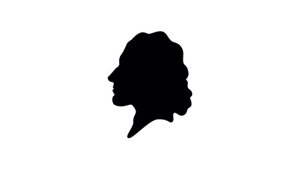 Baruch Spinoza silhouette