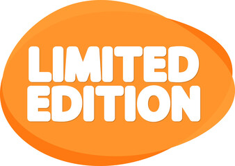 Limited Edition, discount bubble banner. PNG illustration