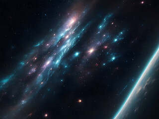 Celestial Symphony : masterpiece of cosmic art, AI Generative Illustration